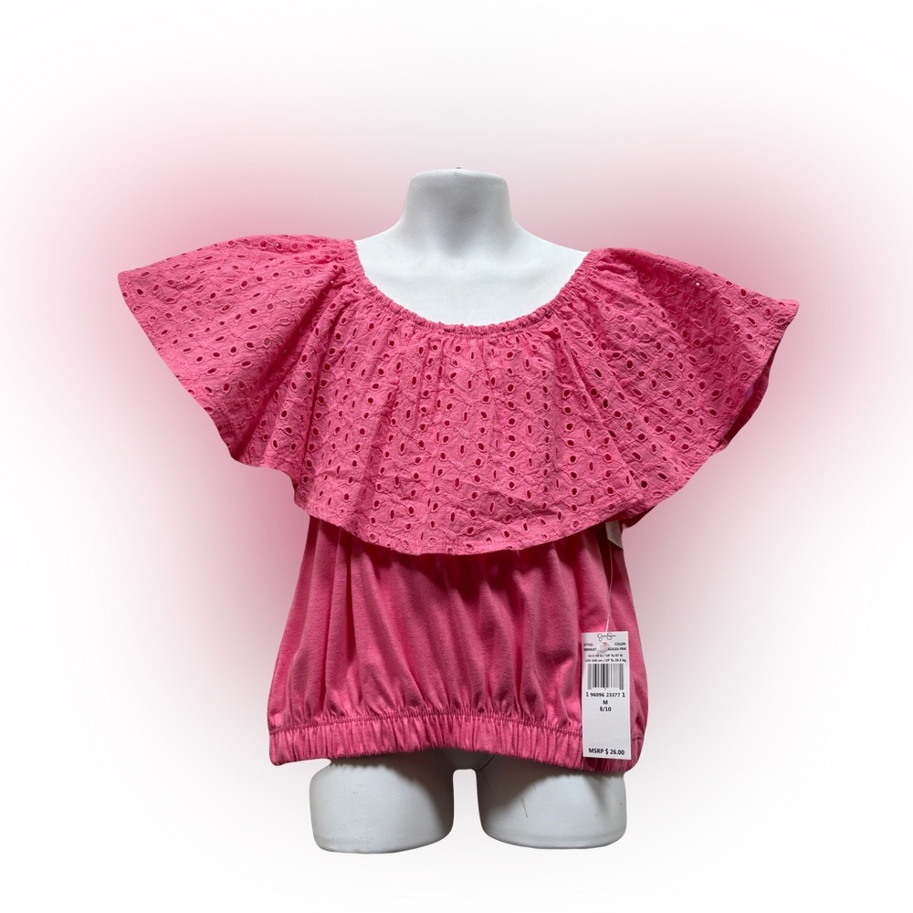 NWT Jessica Simpson Girl’s Pink Top Sz M (8/10)